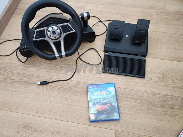 volant et pedale pour ps4  et crew motorforest ps4