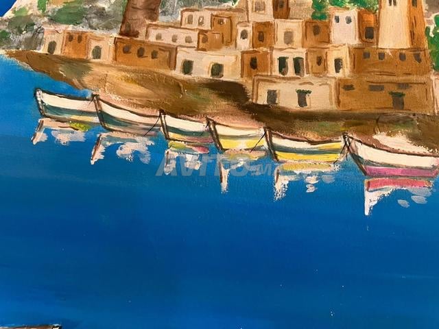لوحة بعنوان بين البحر والسماء 🌊✨ - 2
