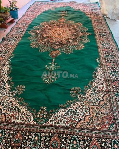 👑 Tapis vert royal avec motifs classiques luxueux ✨ - 2