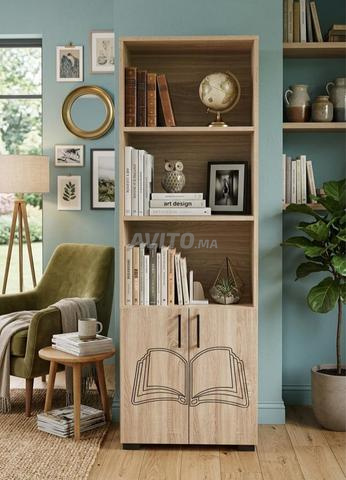 Pack Bureau et Bibliothèque modernes en MDF - 2