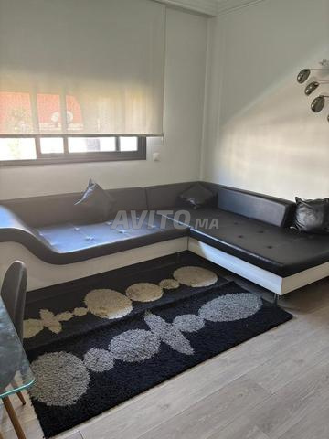 Fauteuil en cuir avec table basse en verre - 2