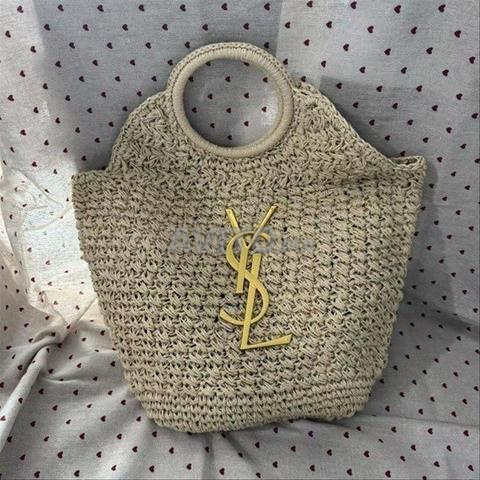 حقيبة شانيل أنيقة من الرافيا YSL0980 - 2