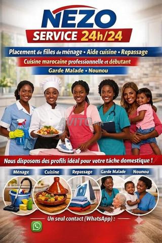 cuisine ménage nounou chauffeur
