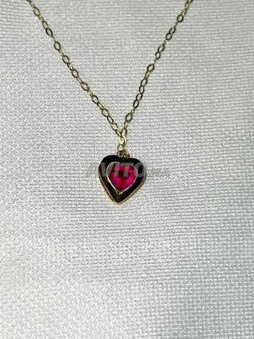 Collier or 18k usage quotidien orné d’une pierre - 2