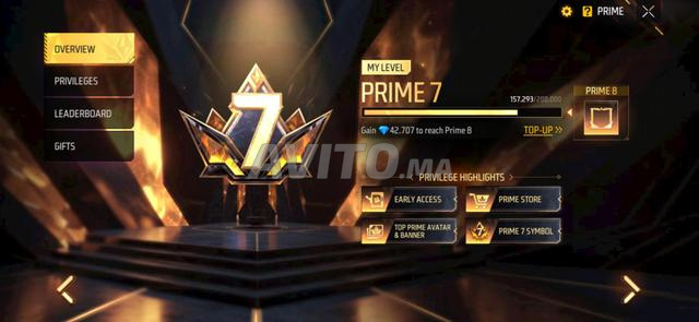 Compte Free Fire ancien et brûlé événements - 2
