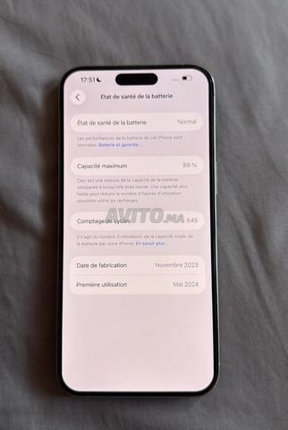 iPhone 15 Pro Max 256 Go – État neuf - 2