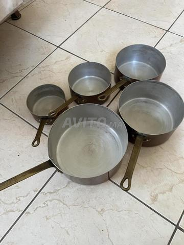 lot 5 casseroles en cuivre - 2
