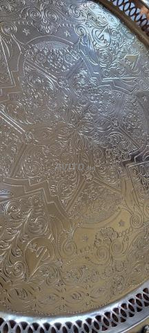 مجموعة صواني معدنية مغربية مصنوعة يدوياً - 2