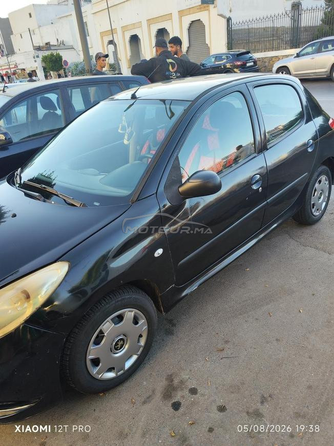 Peugeot 206 noire 