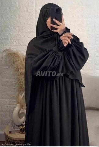 Abaya en crêpe excellent toutes les plis