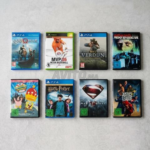 Pack de jeux et films variés PS4 Xbox DVDs