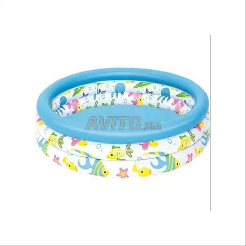 Piscine Gonflable Ronde pour Enfant - 3 Anneaux - 2