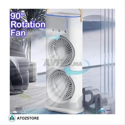 Ventilateur double avec télécommande pour la maison et le bureau