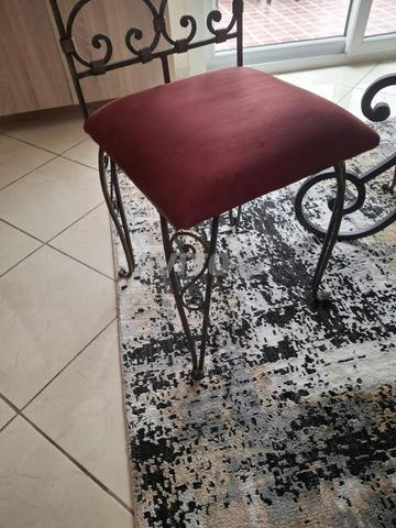 6 chaises fer forgé - 2