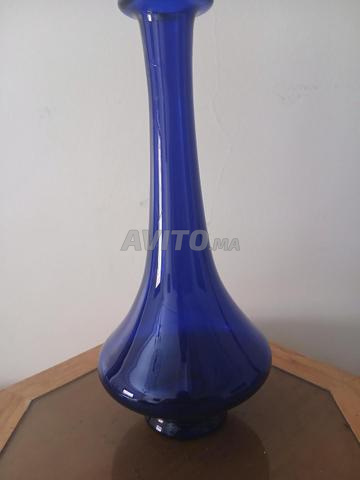 Vase en verre bleu cobalt - 2
