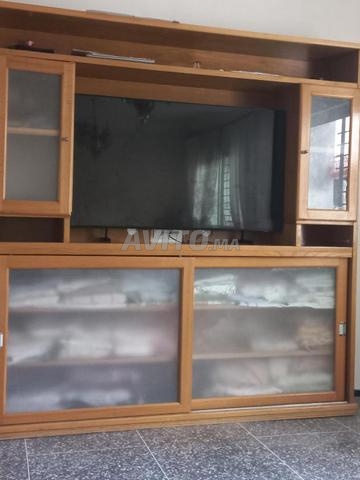Meuble TV / Bibliothèque en bois à vendre - 2
