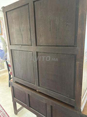 Ensemble buffet et vaisselier bois massif sculpté