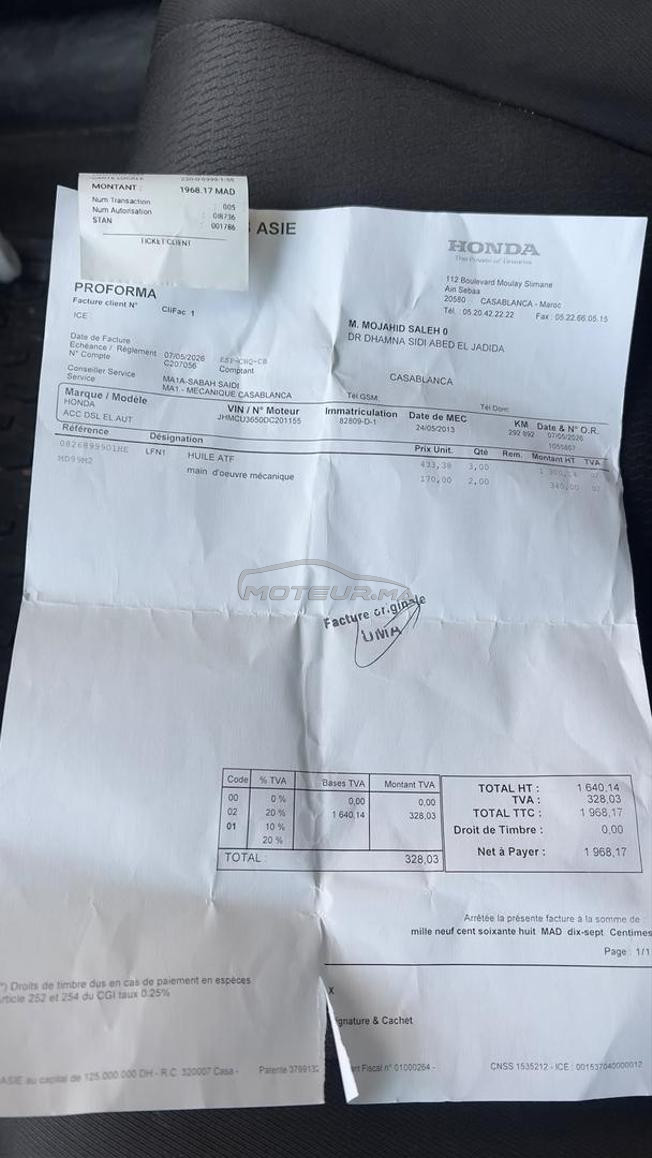 vente honda accord