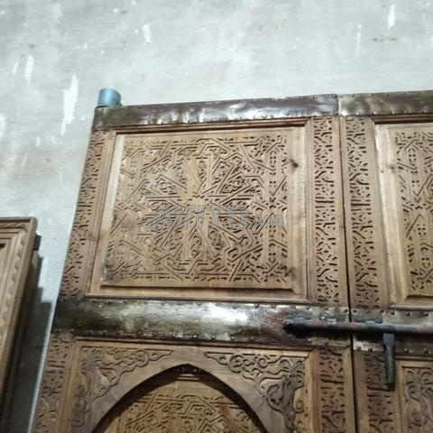 Ancienne porte marocaine en bois sculpté - 2