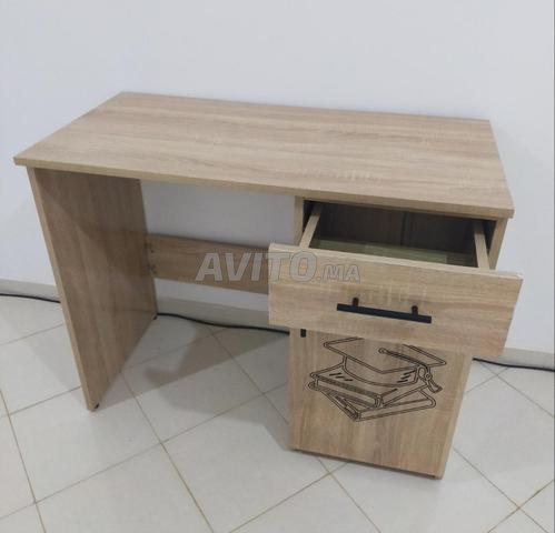 BUREAU MODERNE EN MDF 100X50X80CM - 2