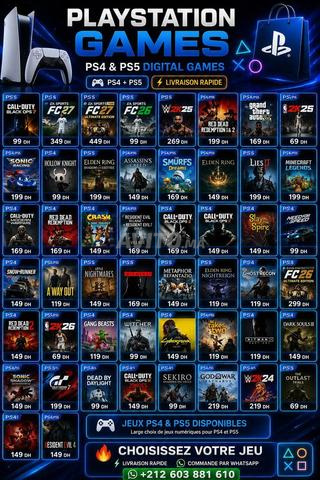 Jeux PS4 & PS5 – Meilleurs Prix | Livraison Rapide
