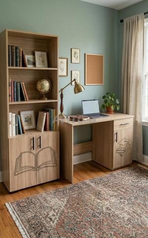 Bibliothèque en MDF 180x60x32cm couleur sonoma - 2