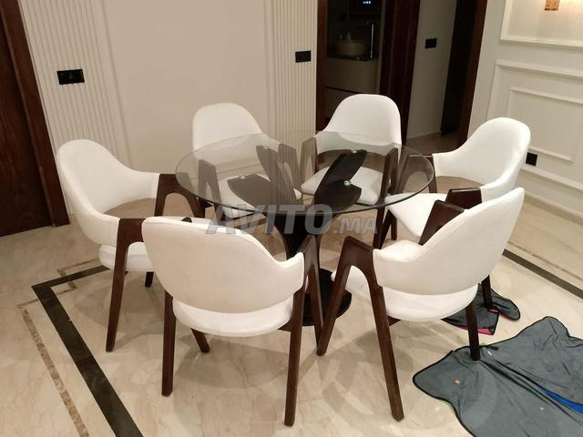 طاولات طعام زجاج مقسّى - 2