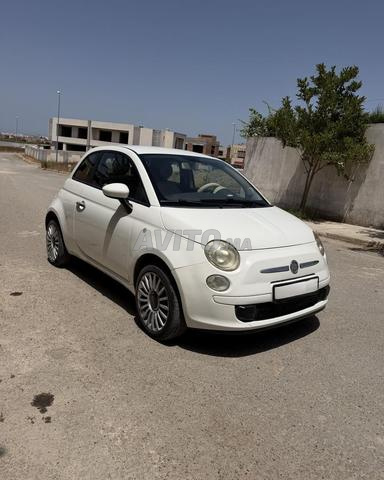 فيات 500 بيضاء 2014 بنزين - 2