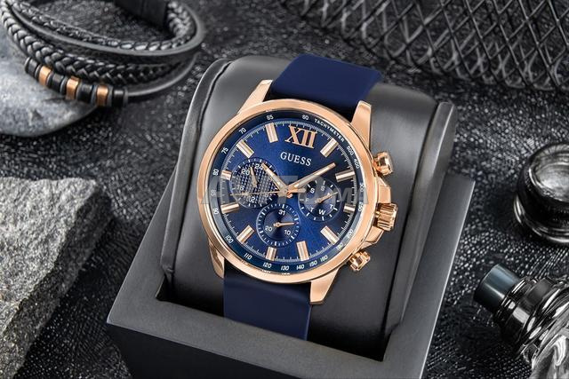 Montre homme Guess Bleu Silicone - 2