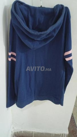 Sweat à capuche bleu femme taille S - 2