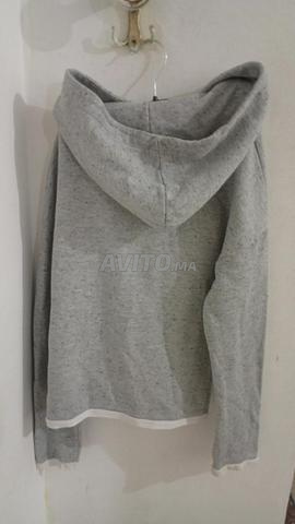Sweat à capuche gris femme taille M - 2