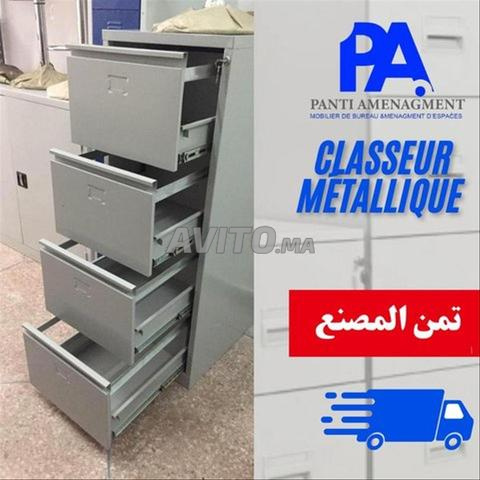 Classeur Métallique avec 4 Tiroirs de Rangement
