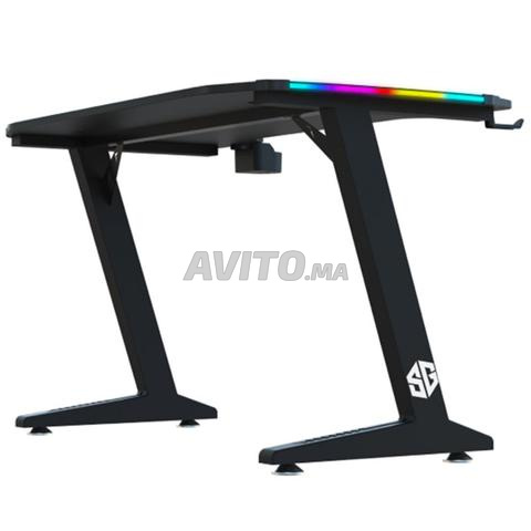 مكتب جيمر SG SGD140 كاربون RGB - 2