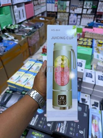 خلاط محمول قابل لإعادة الشحن بشاشة LCD - 2