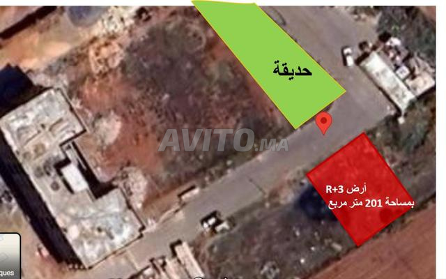 أرض 201 متر مربع R+3 عين عتيق
