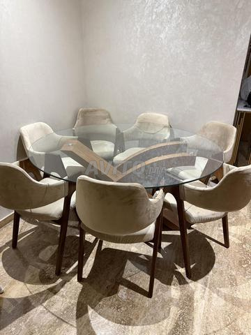 طاولة طعام زجاجية - 2