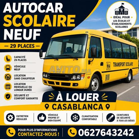 AUTOCAR SCOLAIRE NEUF À LOUER – CASABLANCA