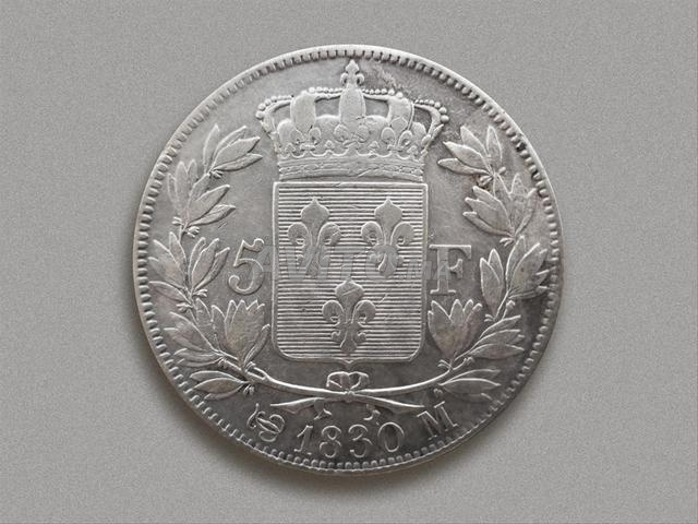 2 Pcs 5 Francs Français Argent Métal 1848A & 1830M - 2