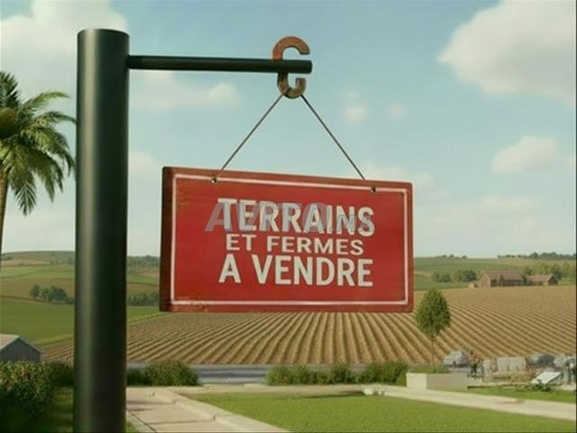 Ferme à vendre 24 hectares, entre Marrakech et Tamellat, titrée