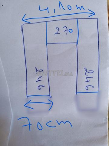 Salon marocain en U à vendre – 7 000 DH - 2
