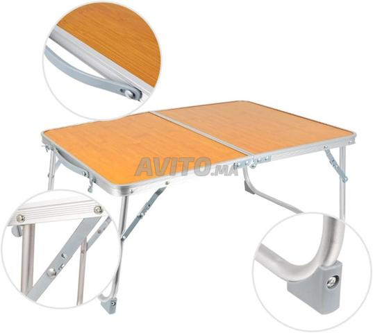 Table de camping pliante basse 2 à 4 personnes