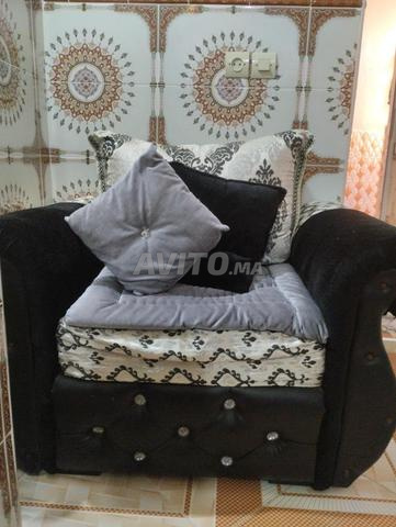 Salon marocain violet complet toutes les pièces - 2