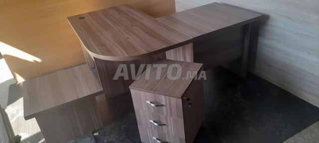 Bureau de direction avec retour et 3 chaises - 2