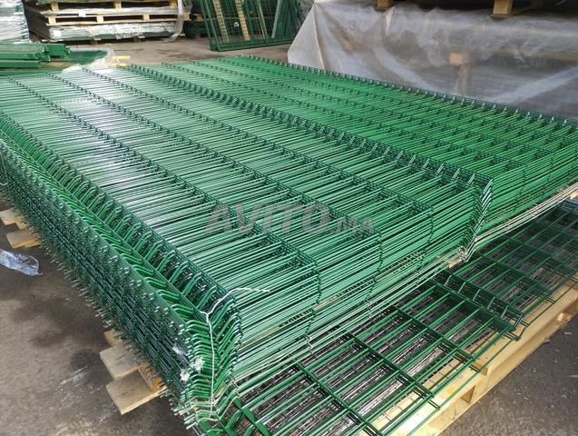 Panneaux de grillage rigide verts