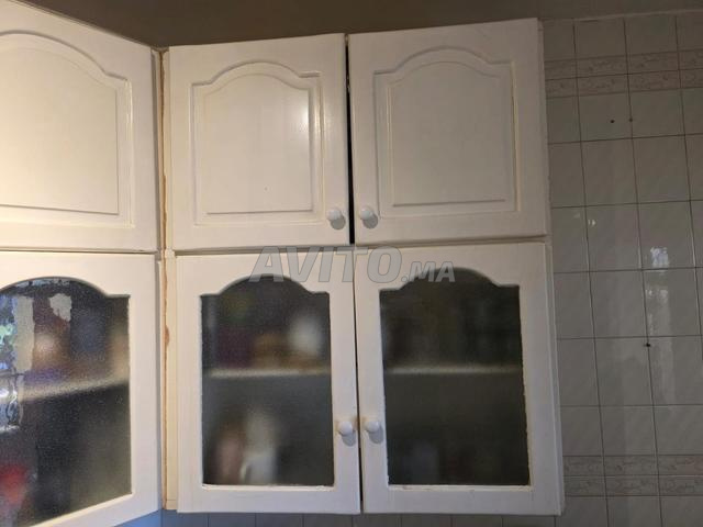 2 Meubles hauts de cuisine en bois massif (90x110) - 2