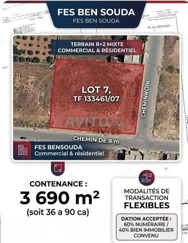 🎯 TERRAIN R+2 MIXTE COMMERCIAL – (3 690 m²) 🎯