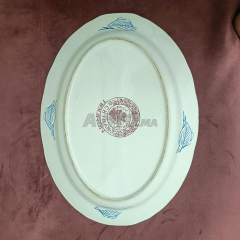 طبق طاووس حر بيضاوي - 2