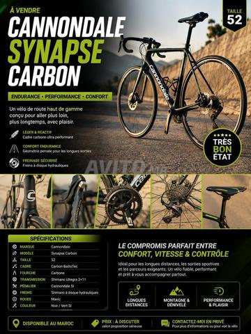🚴‍♂️ كانونديل سينابس كاربون – مقاس 52