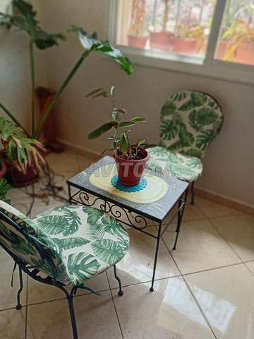 Table et chaises en fer forgé - 2
