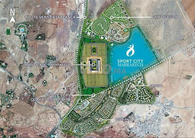 Terrain R+2 avec cave à SPORT CITY MARRAKECH